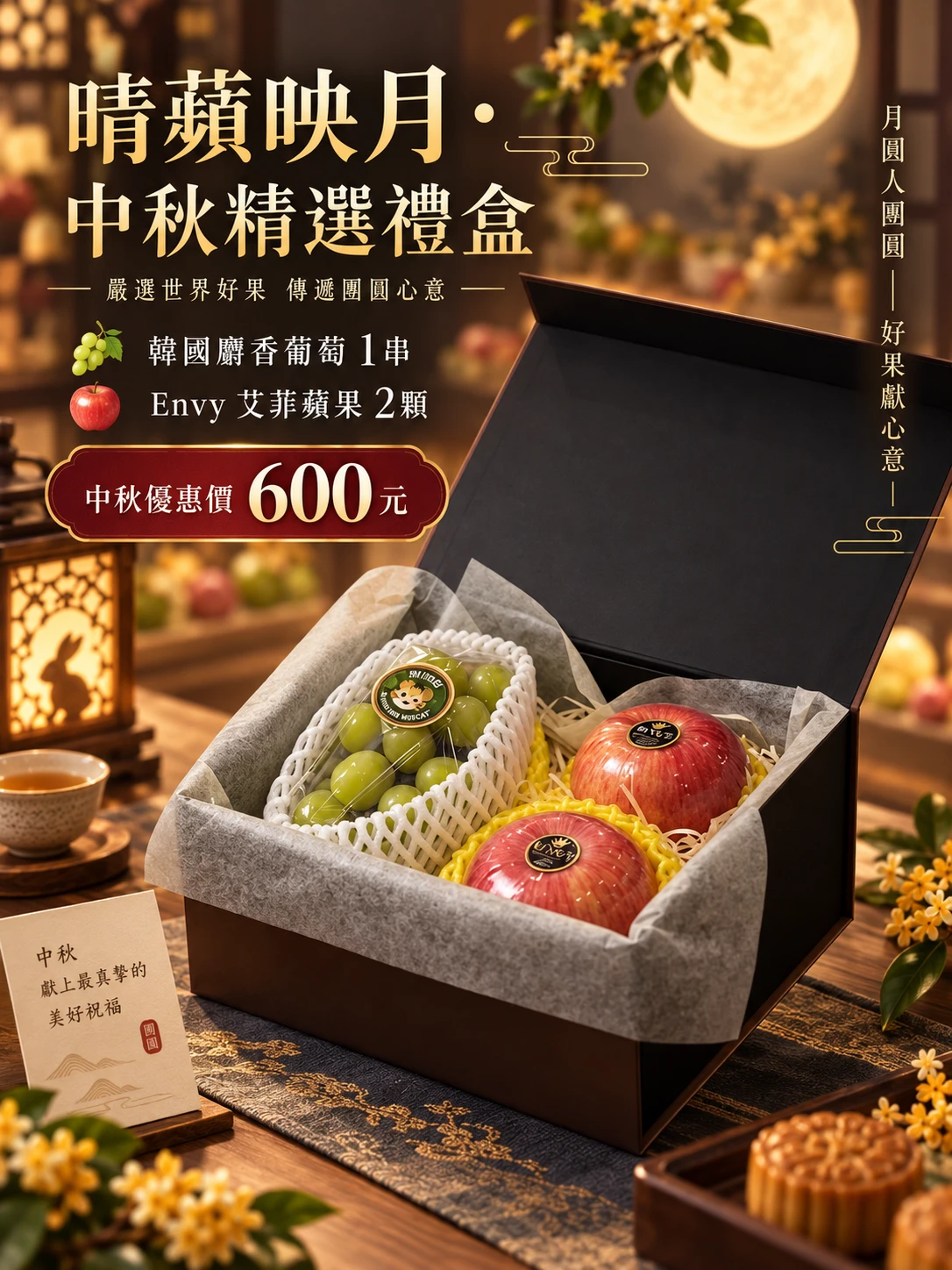 晴蘋映月・中秋精選禮盒｜600元