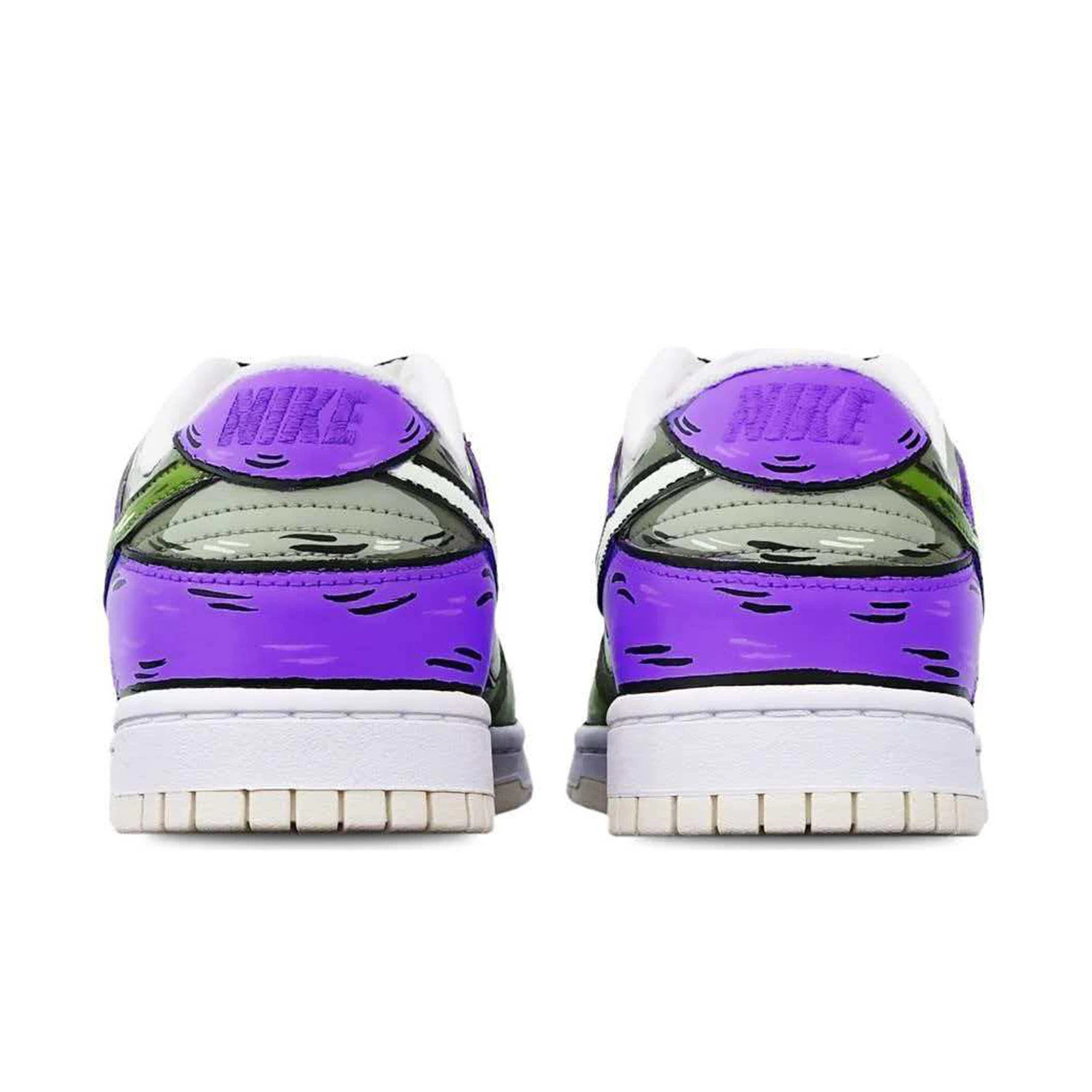 個性化客製球鞋NIKE鯊魚灰綠紫