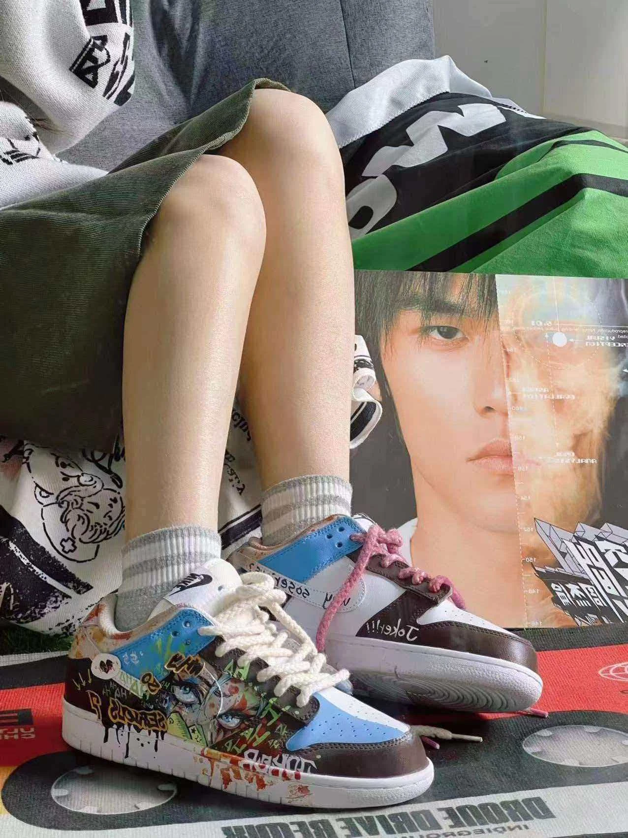 個性化客製球鞋NIKE鴛鴦塗鴉