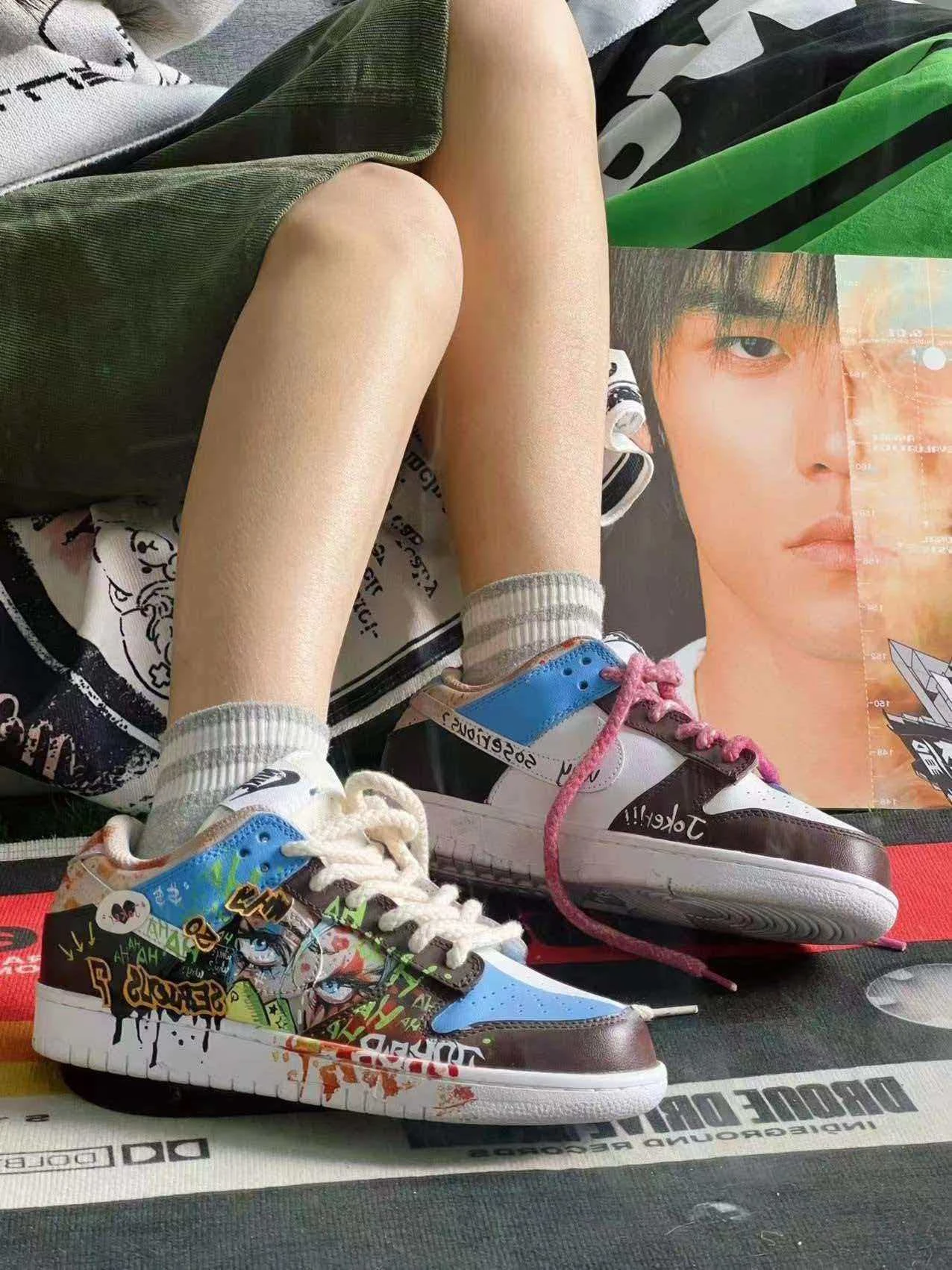 個性化客製球鞋NIKE鴛鴦塗鴉