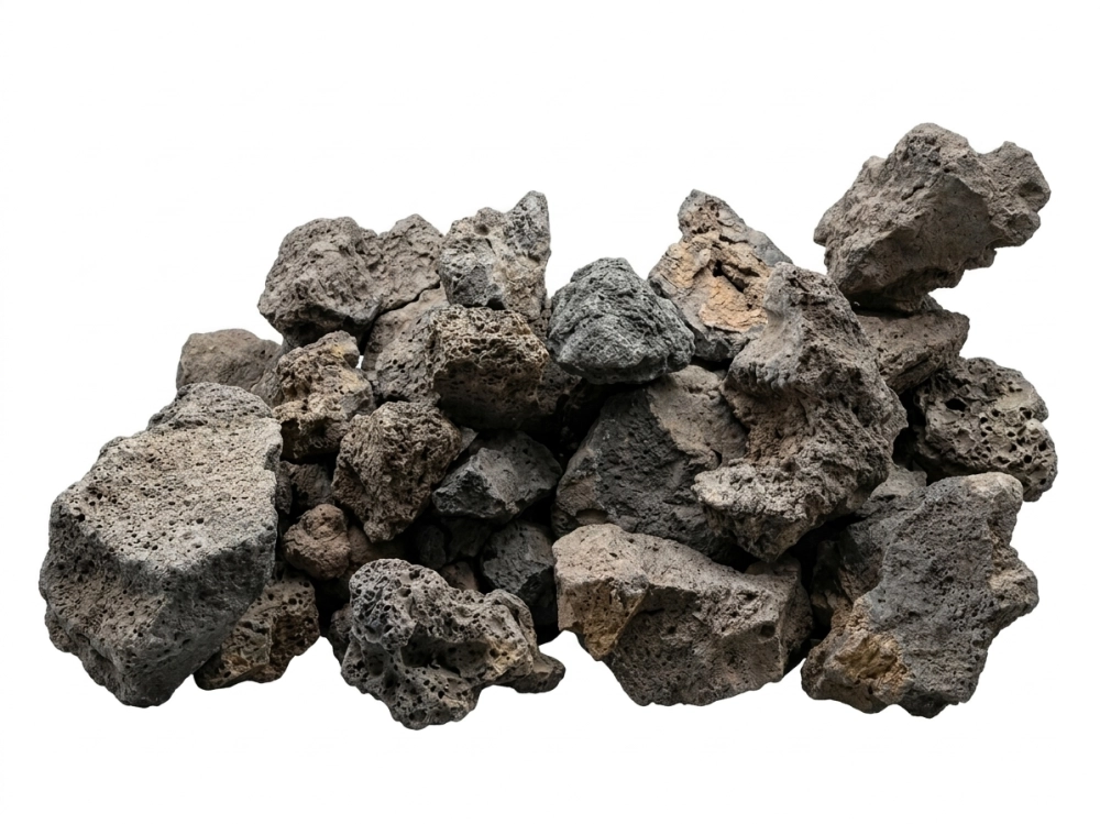 黑熔岩石（黑火山石）Black Lava Rock / Black Volcanic Rock