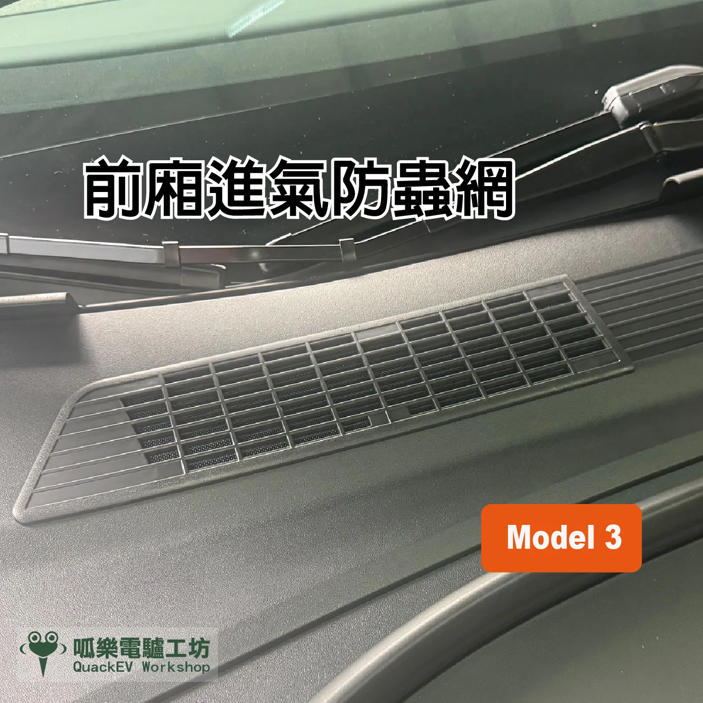 前廂進氣防蟲網 (Medel 3 /Medel Y版本皆有)