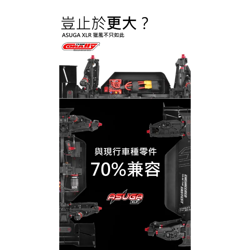 《1/8 無刷越野 ASUGA XLR 6S》｜Team Corally遙控車｜