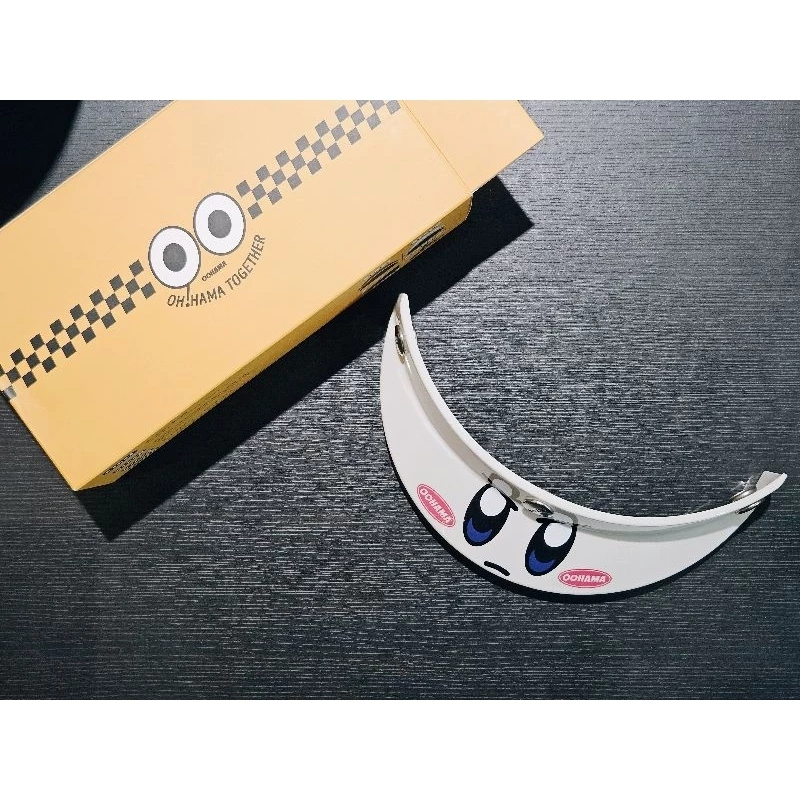 OOHAMA 復古 安全帽 帽簷 三扣式 帽簷