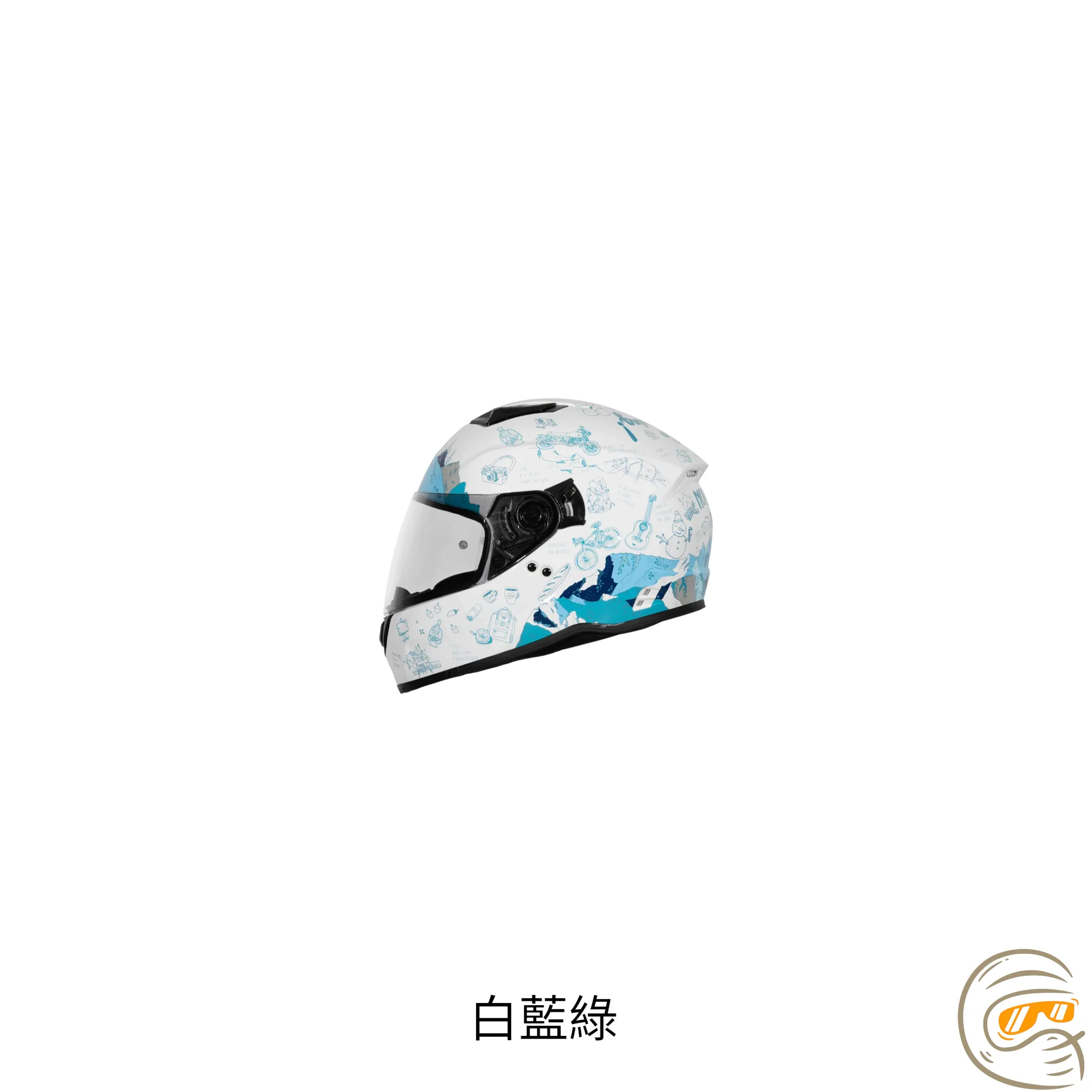 SOL Helmet SF-7 彩繪  探險者 內墨鏡 全罩式 安全帽
