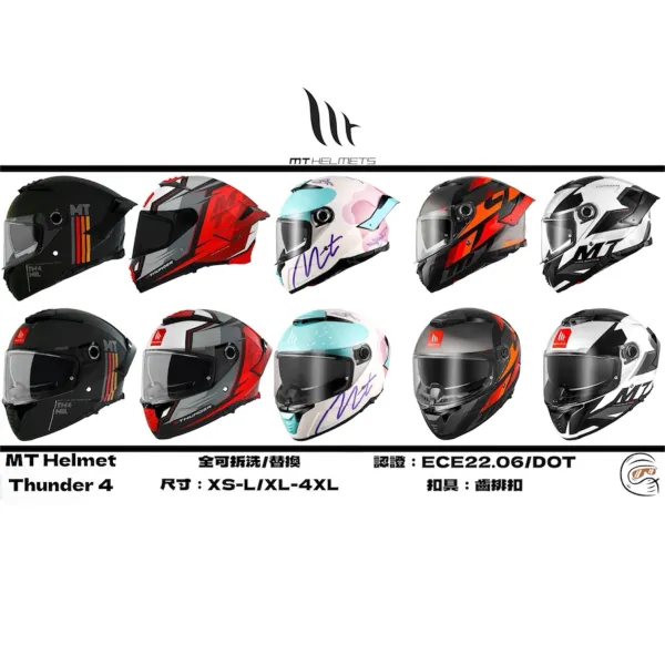 *新彩繪* MT Helmet Thunder 4 SV 雷神4 彩繪