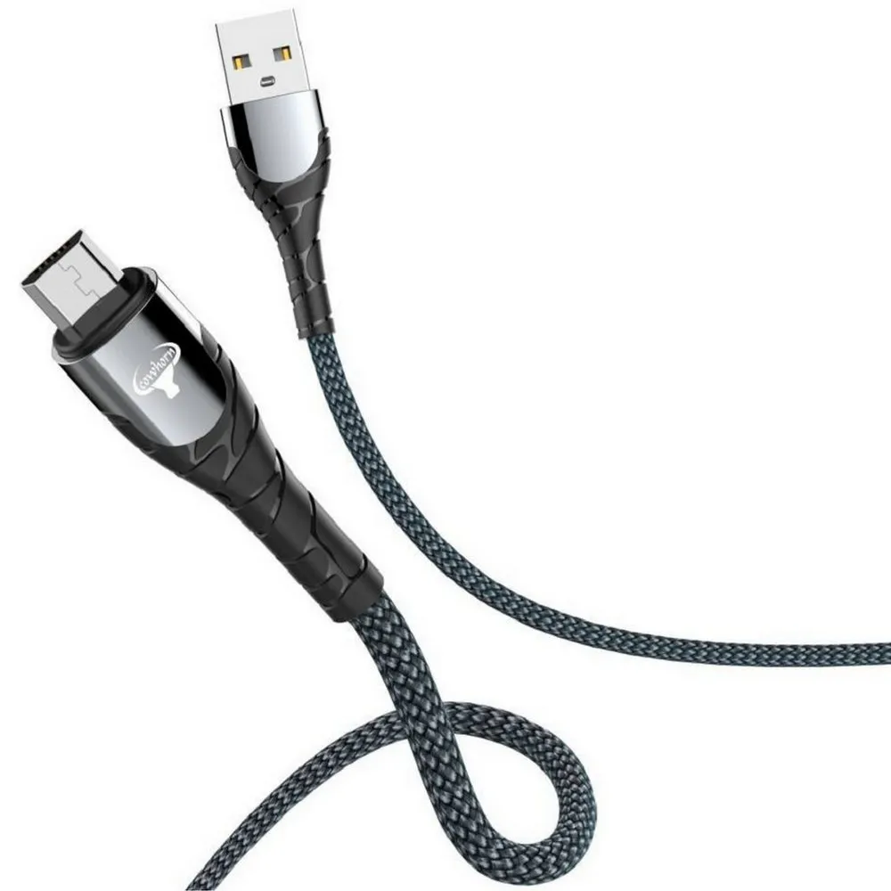 牛角-LC-1米-USB A to V8 編織線(暟)