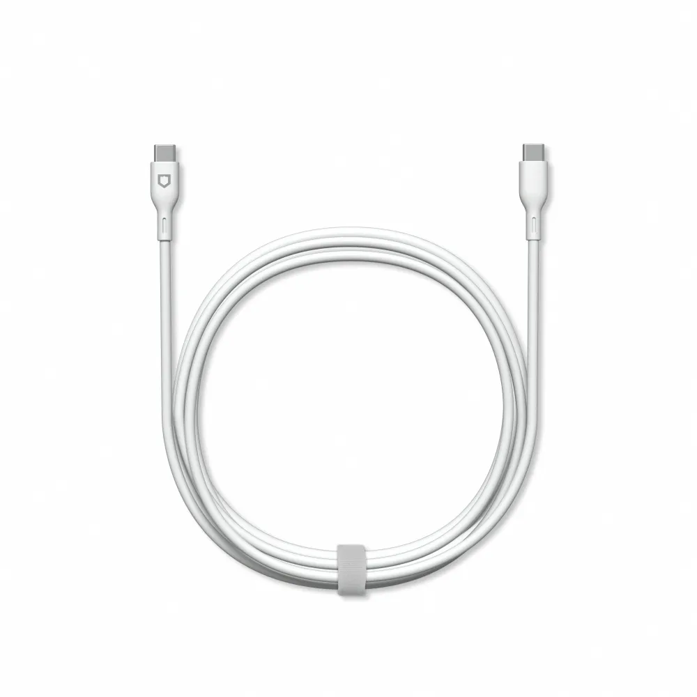 白-犀牛盾 [手機用] C to C 傳輸充電線 2M