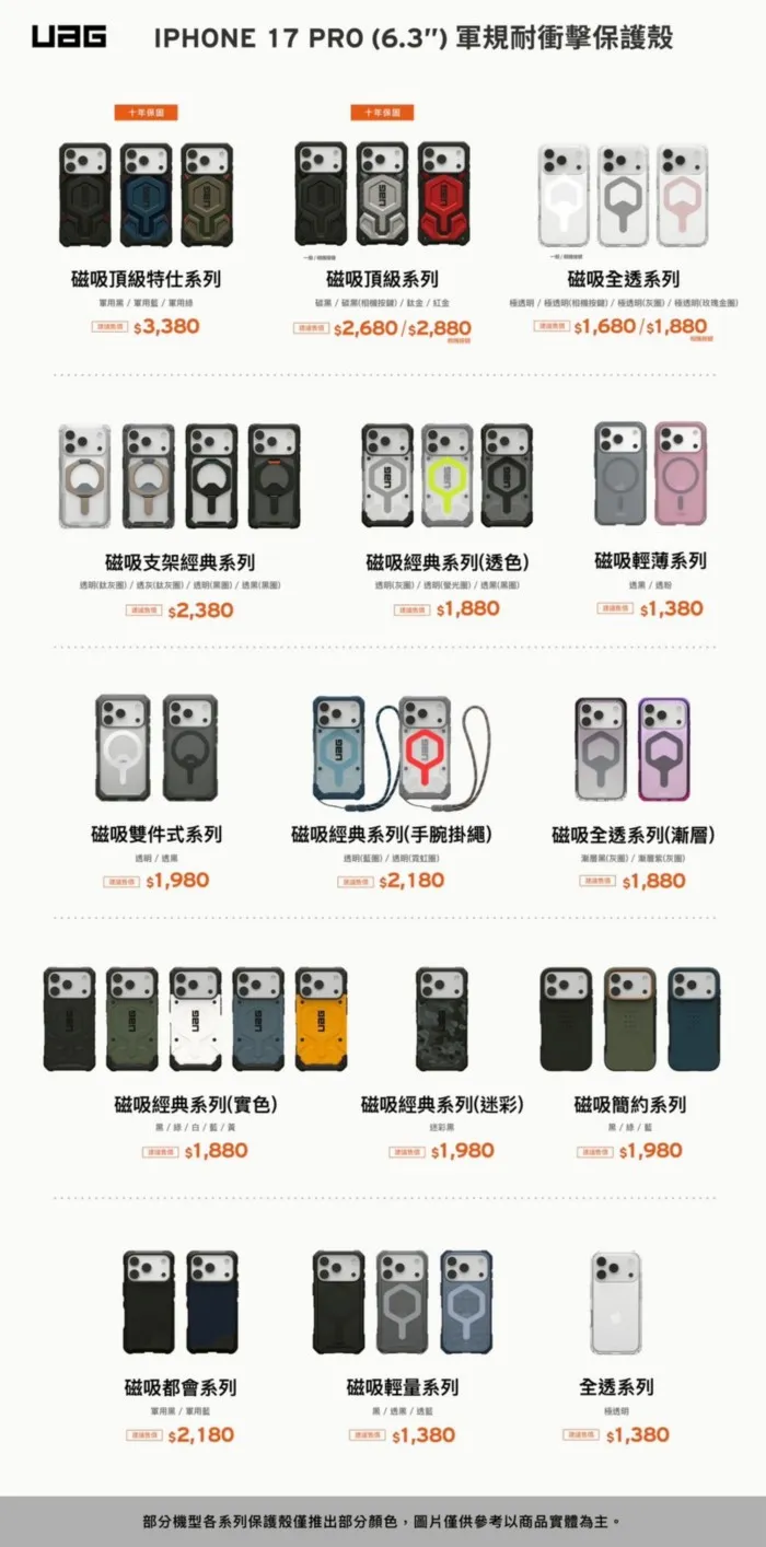 UAG-全透保護殼-iPhone 17