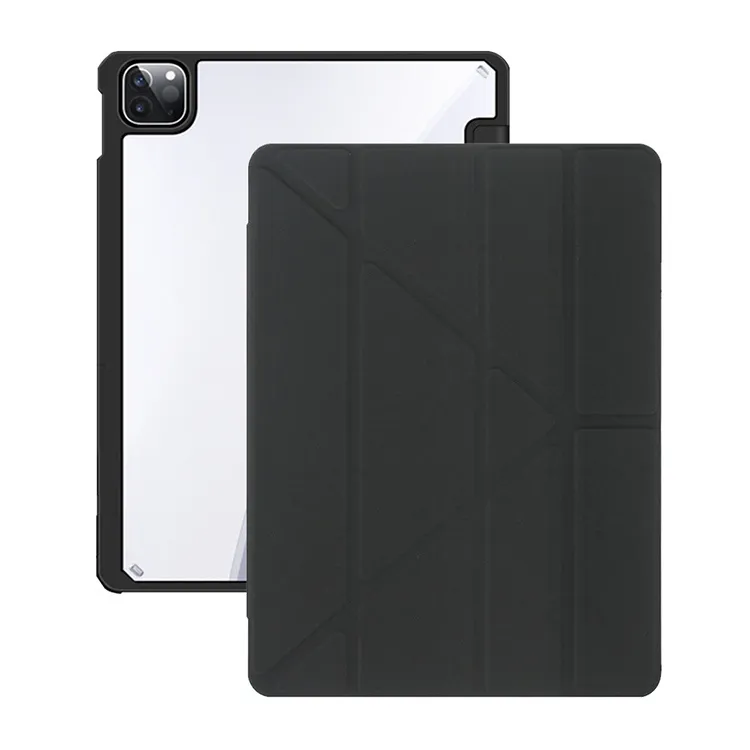 黑-IPad 2024 Pro11 Y折皮套(PC背板)