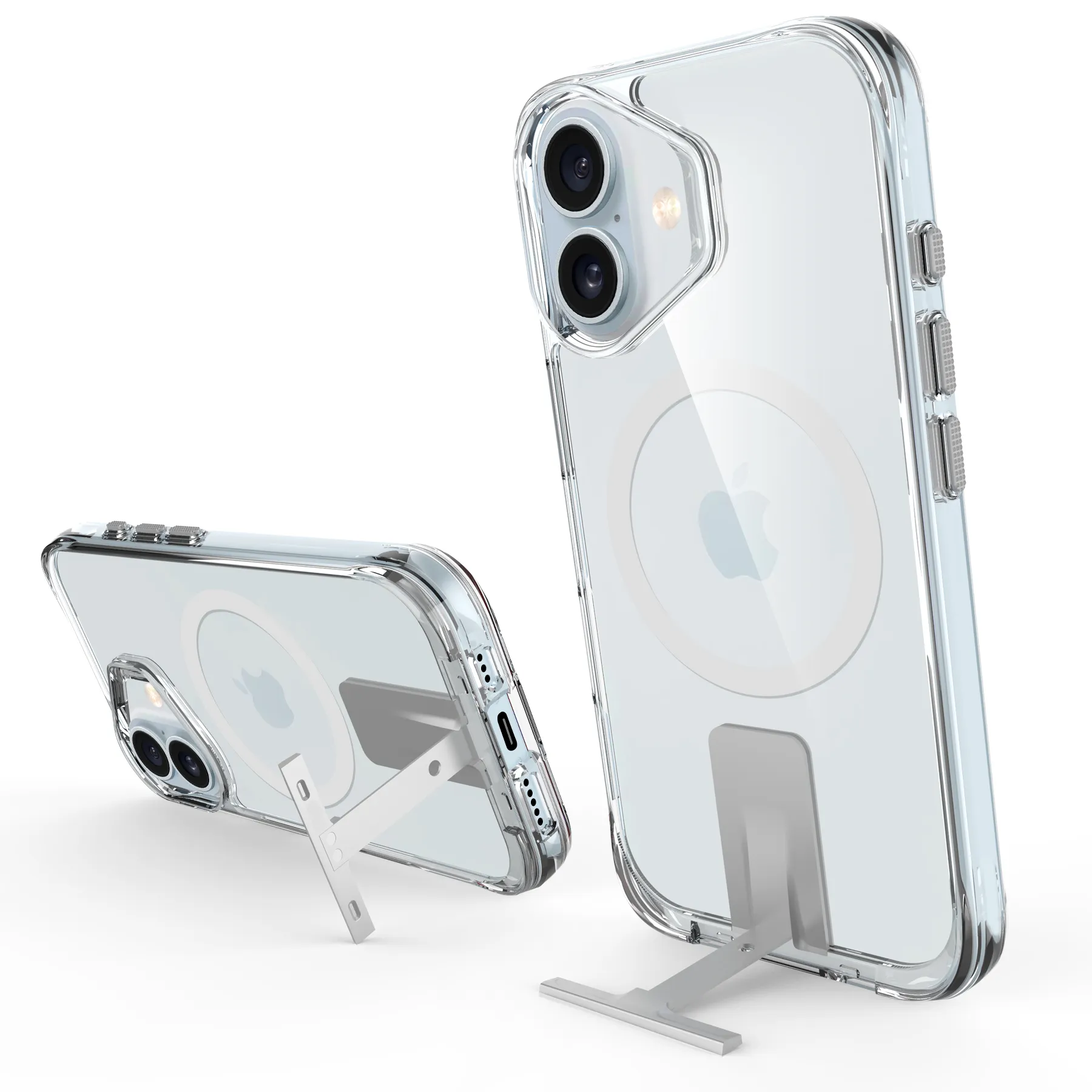 iPhone 17 透明 CW隱形磁吸立架殼