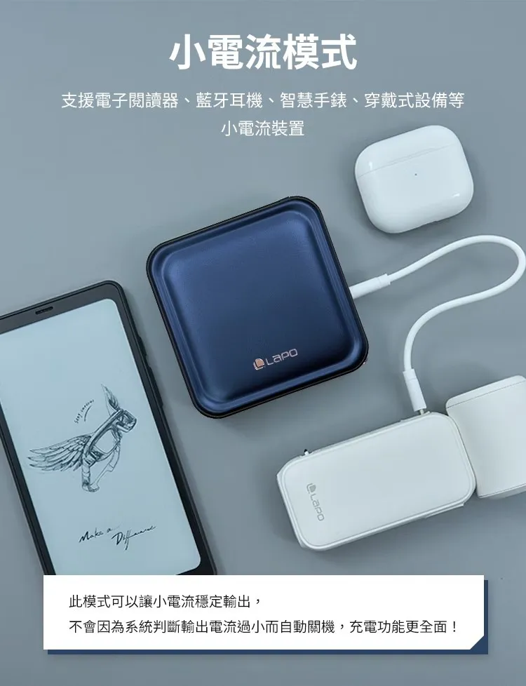 (全新) LaPO WT08S C+C 八合一多功能行動電源