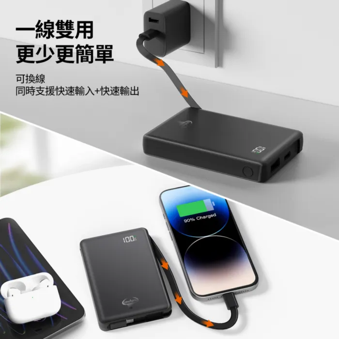 Cowhorn牛角 C04 可拆線式快充電源