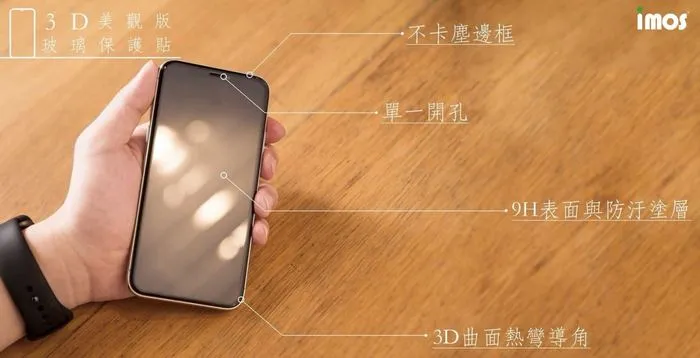IMOS  0.4mm 9H康寧玻璃保貼