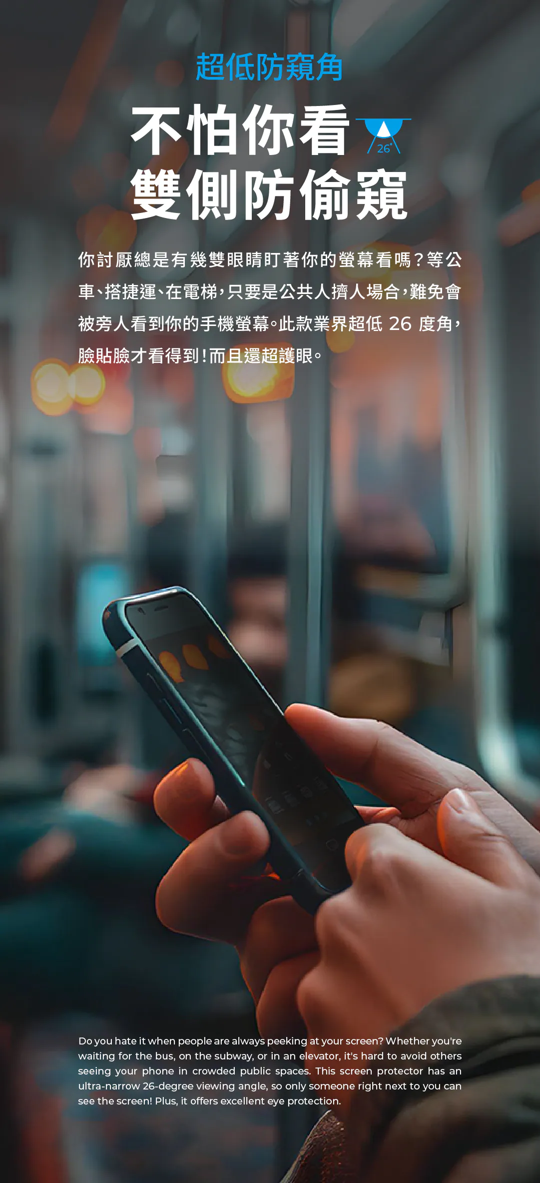 SimmpoR P80-防窺抗藍光護眼保護貼