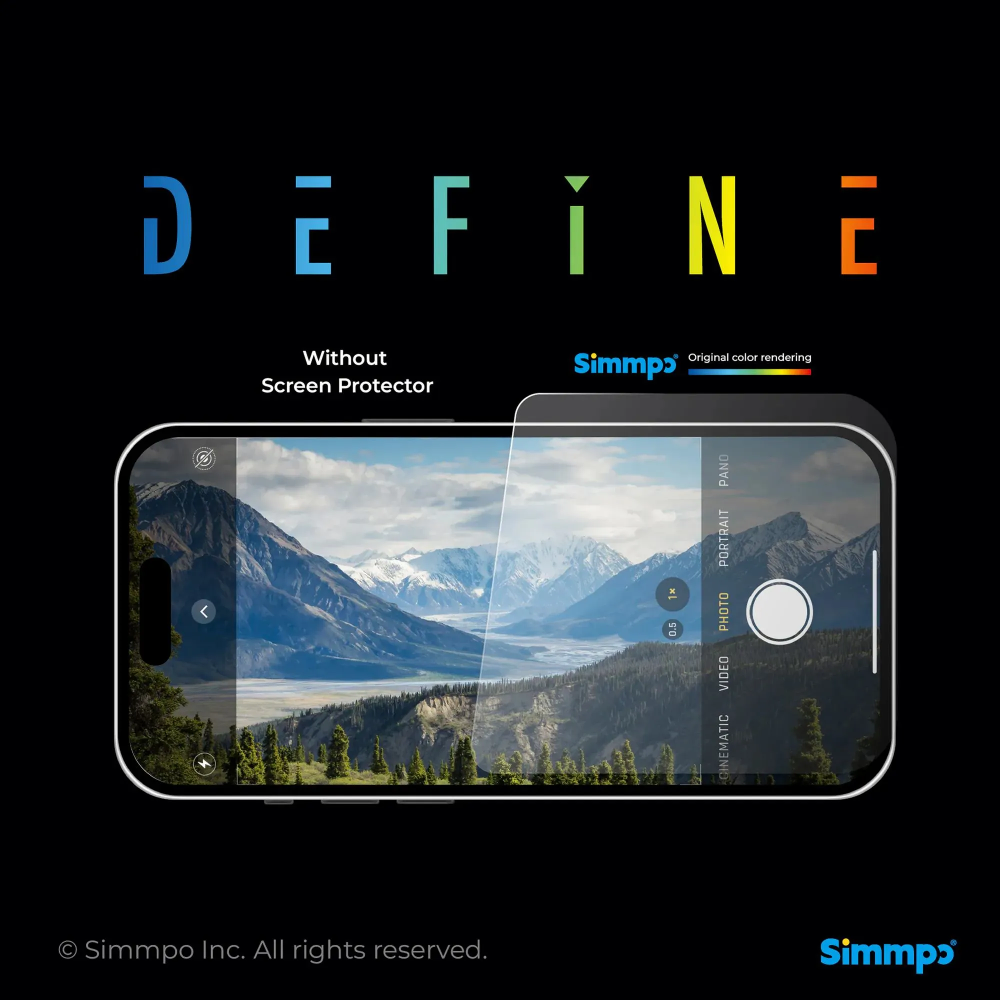 S90/SimmpoR-霧面抗藍光護眼保護貼