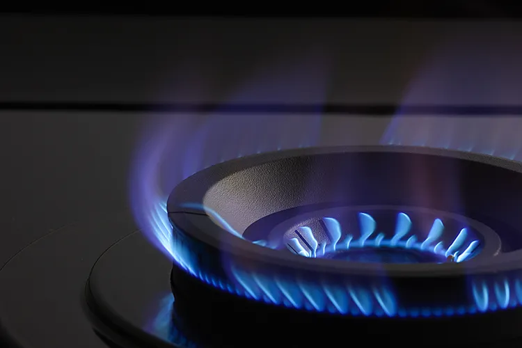 智能雙炫火二口玻璃檯面爐