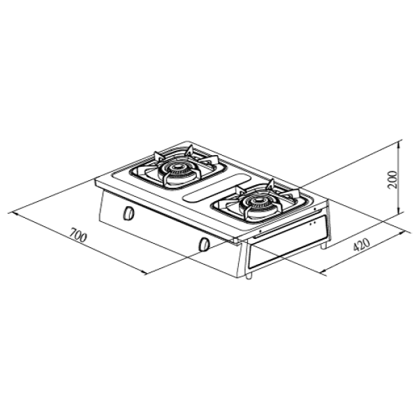 三環銅爐頭台爐