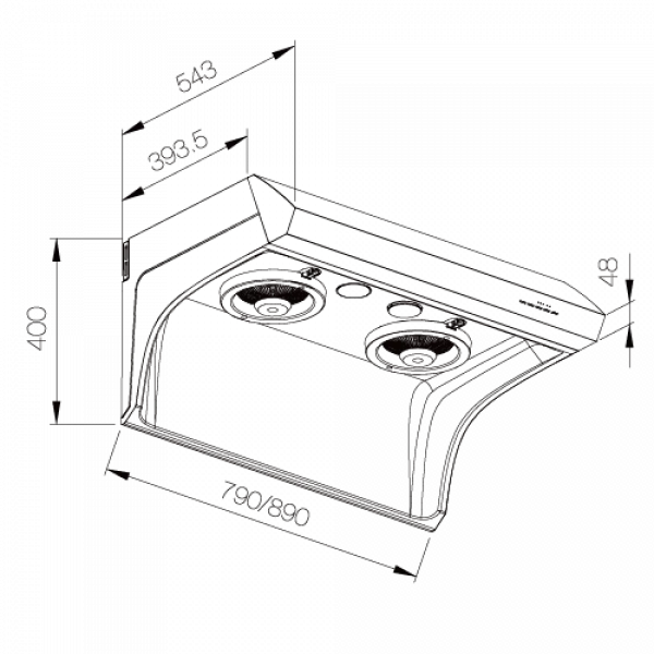 直流變頻斜背式排油煙機