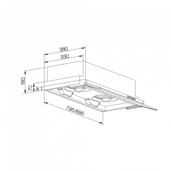 Turbo隱藏式排油煙機