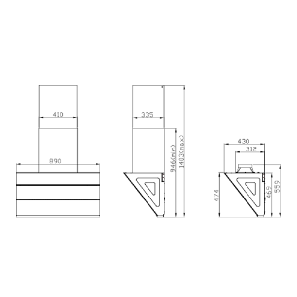近吸歐化排油煙機