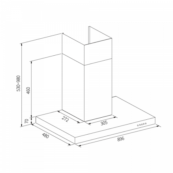 倒T歐化排油煙機