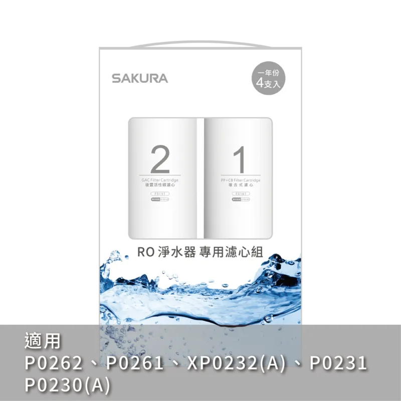 RO淨水器專用濾心4支入(一年份)