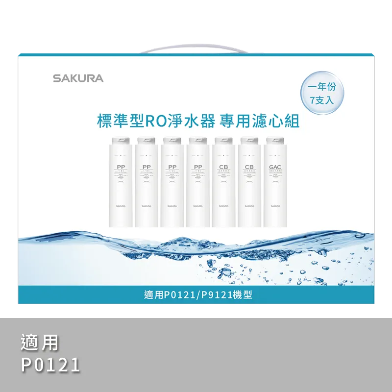 標準型RO淨水器專用濾心7支入(一年份)