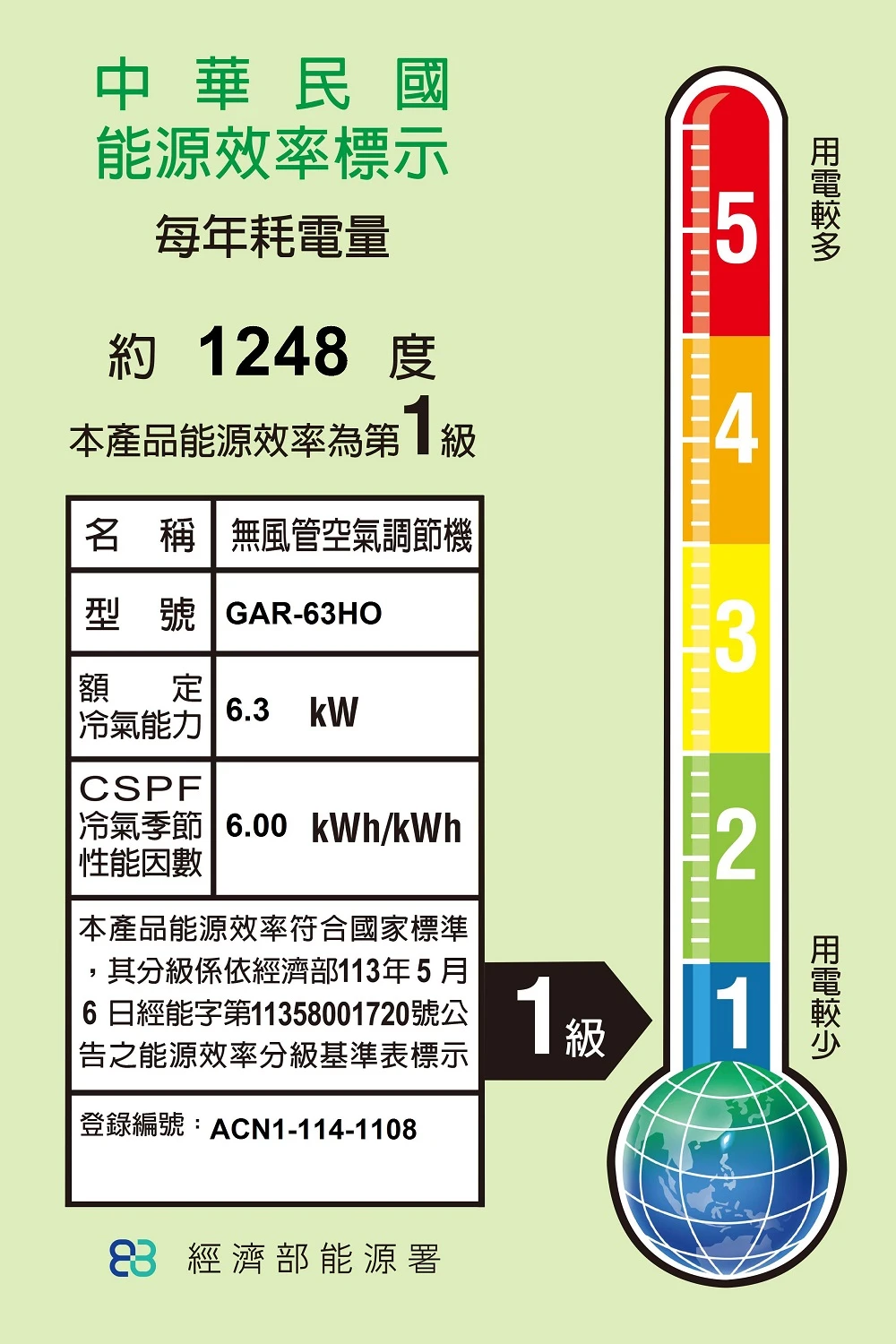 格力AI超變頻GAR-63HO/I冷暖變頻分離式