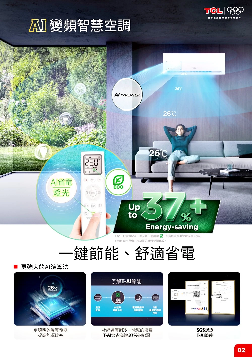 TCL AI智慧旗艦系列TAW-80HO/I冷暖變頻分離式
