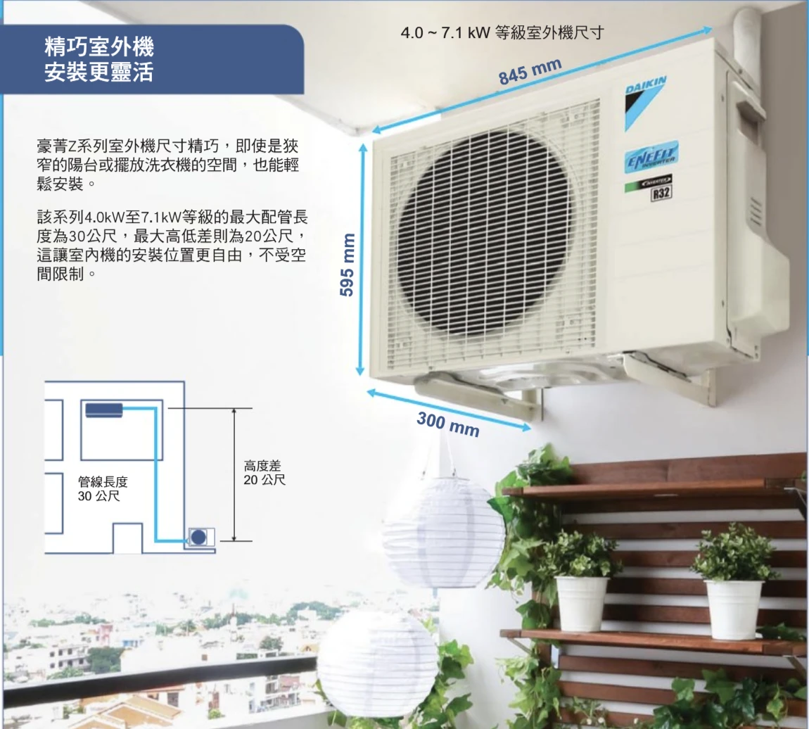 大金豪菁RHF/FTHF40ZVLT冷暖變頻分離式