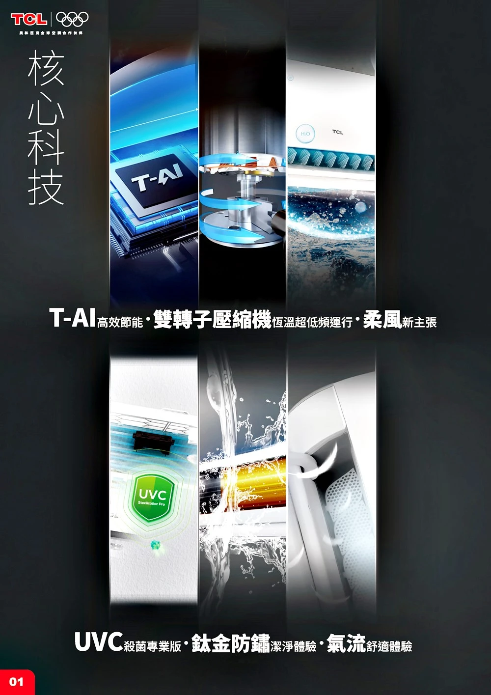 TCL AI智慧旗艦系列TAW-28HO/I冷暖變頻分離式