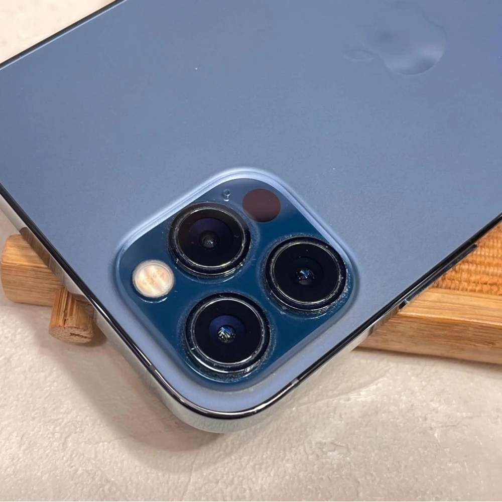 iPhone 12 pro 128g 藍 電池76% 相機廣角鏡0.5壞掉 有盒裝有配件