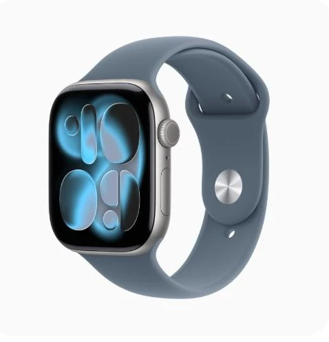 Apple Watch 11 46mm GPS版 (鋁金屬）太空灰 全新未拆封 保固一年 有盒裝有配