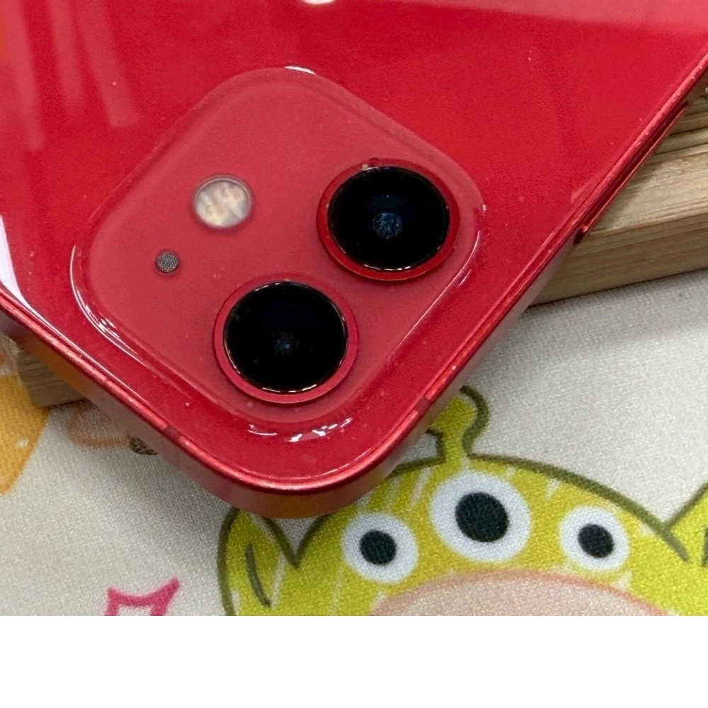 iPhone 12 128g 紅 電池77% 邊框有傷 有盒裝有配件