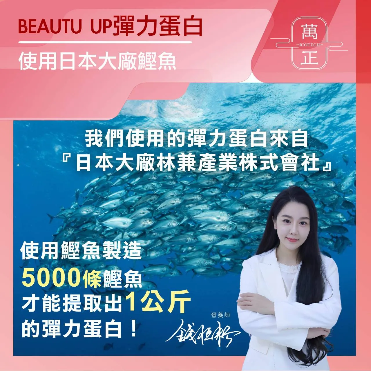 【4折 即期】BEAUTY UP 彈力蛋白 彈力蛋白是把膠原蛋白撐起來的關鍵 送豬膠原蛋白50日