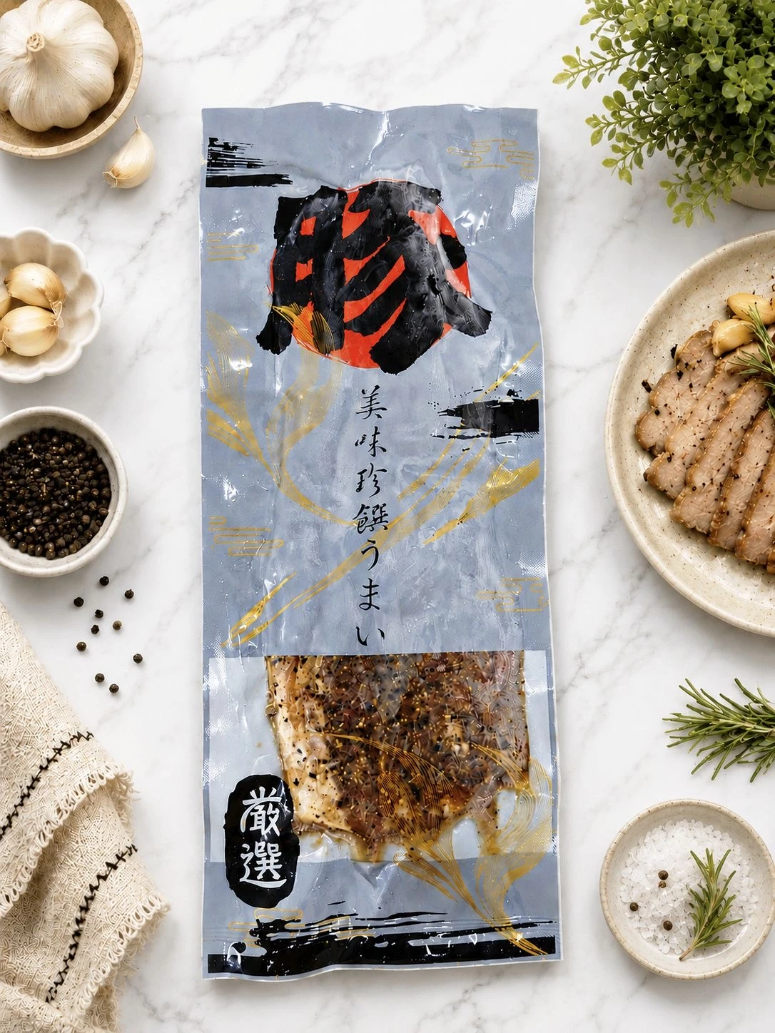 蒜香黑胡椒鹹豬肉