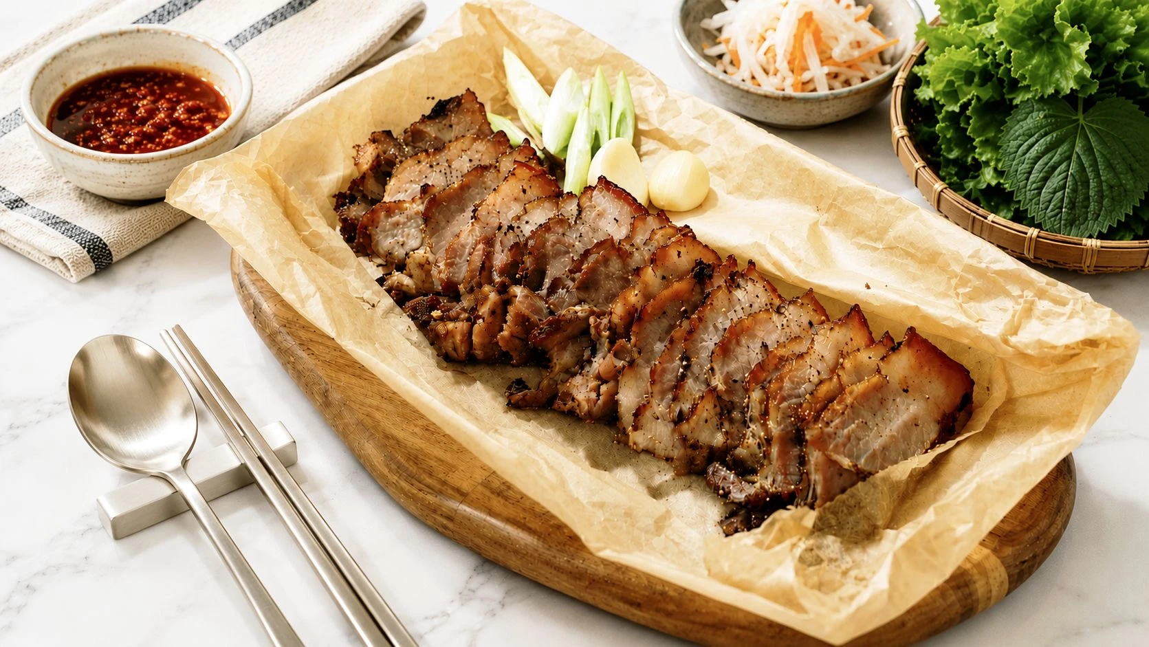 蒜香黑胡椒鹹豬肉