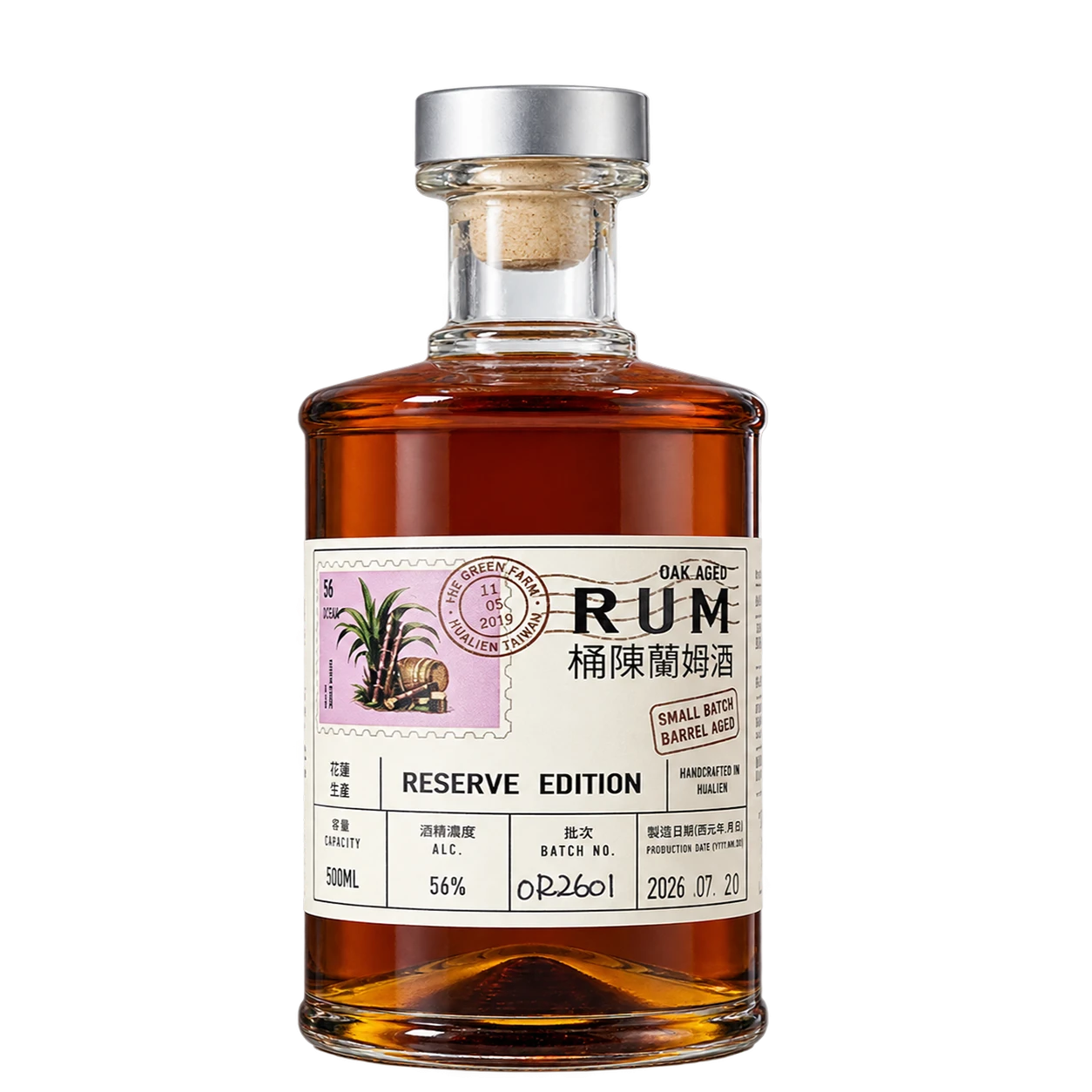 桶陳蘭姆酒~無柄橡木桶 OAK AGED TAIWAN RUM