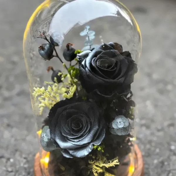 永不凋謝-永生花玻璃罩