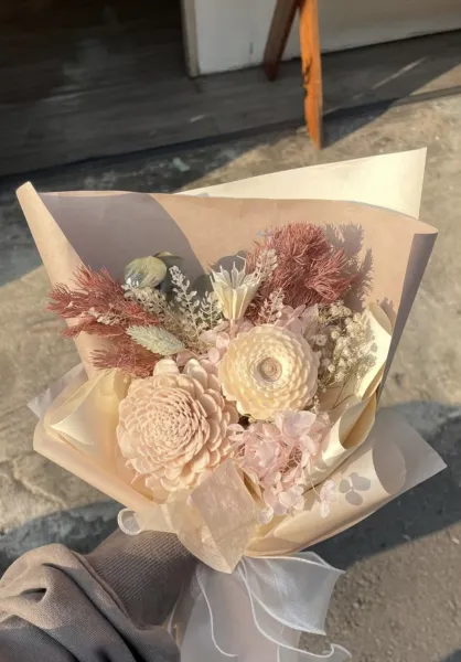 花眠時光乾燥永生花束