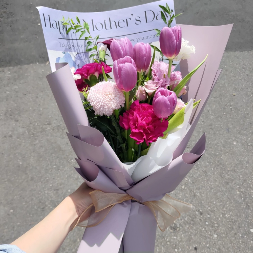 微光花語-鬱金香鮮花束