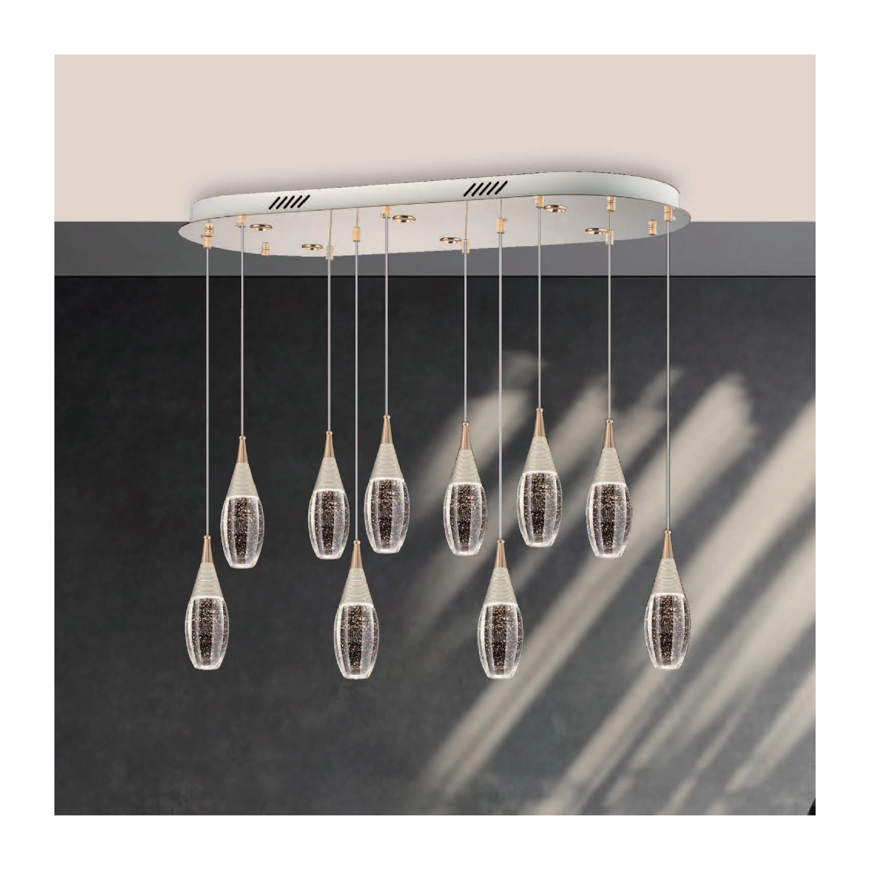 【一刻光】質感吊燈《台中實體門市》餐廳吊燈 LED 100W 三色變光 現代輕奢 客廳吊燈 金屬/水晶