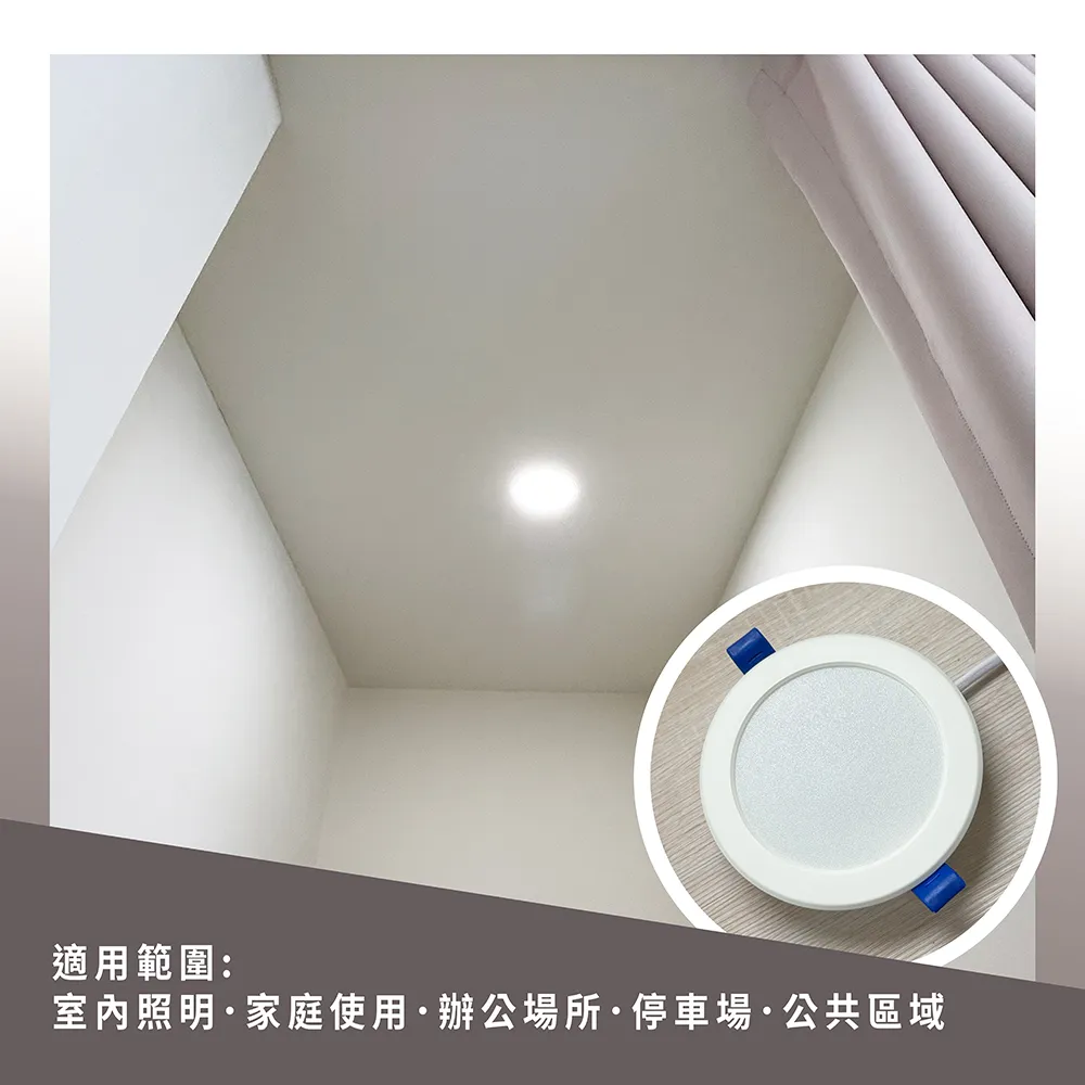 《台中實體門市》 15W/15CM 12W/12CM 雷達感應崁燈 附快速接頭 LED崁燈 薄型嵌燈  保固1年