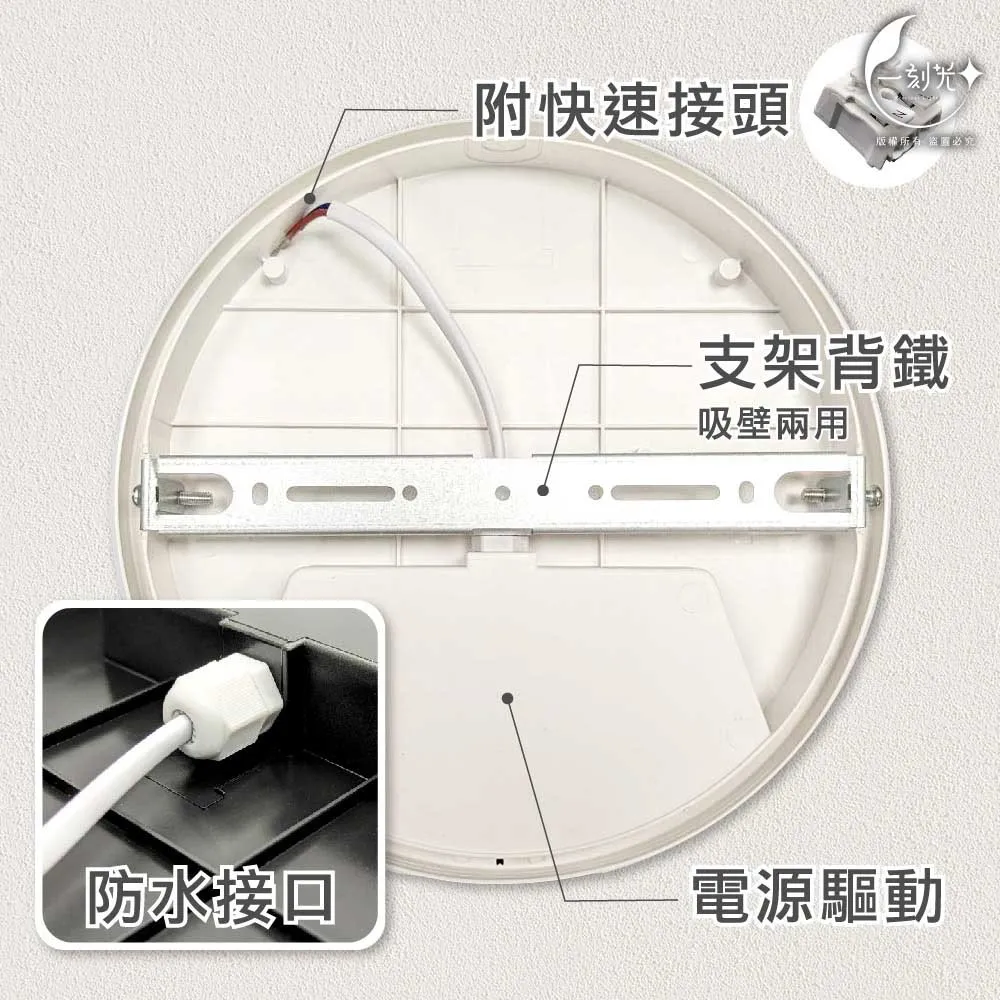 [一刻光]LED吸頂燈 20W三色撥切防潮吸頂燈 防塵防蚊蟲防潮 室外燈 浴室燈 衛浴燈 壁燈 陽台燈 走廊燈 玄關燈