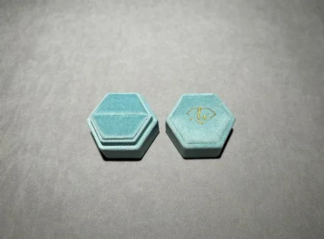 (缺貨)馬卡龍星煥戒指盒 Tiffany綠