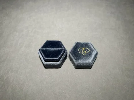 (缺貨)馬卡龍星煥戒指盒 深藍
