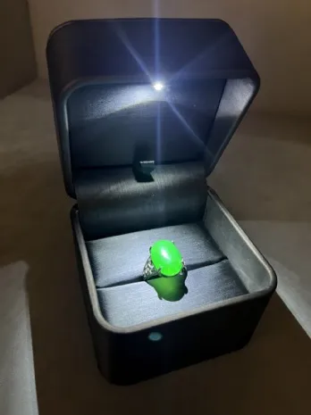 LED高型戒指盒 咖啡