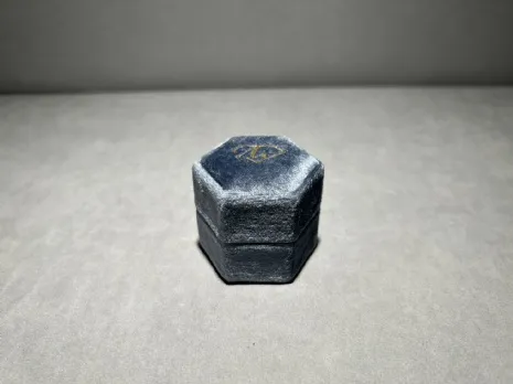 (缺貨)馬卡龍星煥戒指盒 深藍