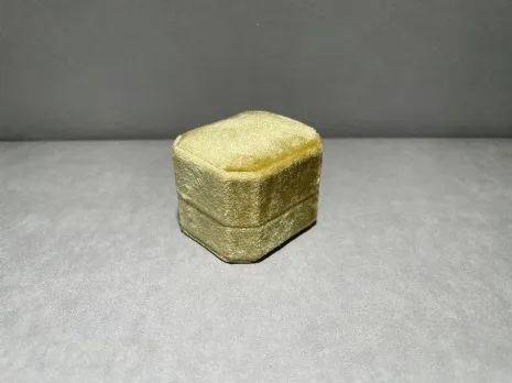 馬卡龍星煥八角戒指盒 黃